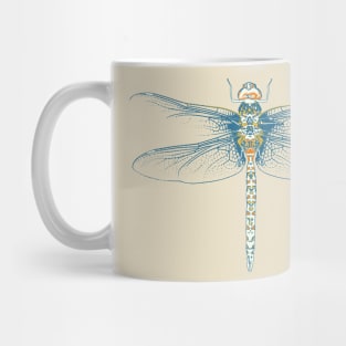 Dragonfly Graphic Pastel Colors Mug